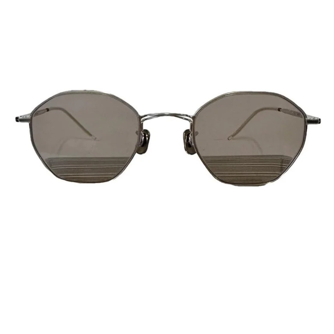 Eyevan 7285 Titanium Rim Sunglasses Style 722 Grey Lens Size 49-22-148